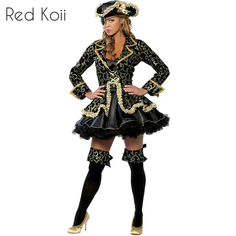 Women's Pirate Costume for Halloween Role Play